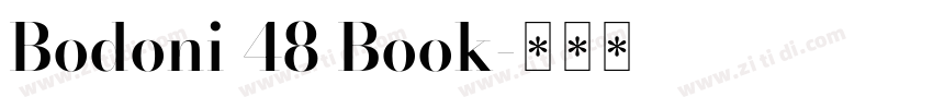 Bodoni 48 Book字体转换